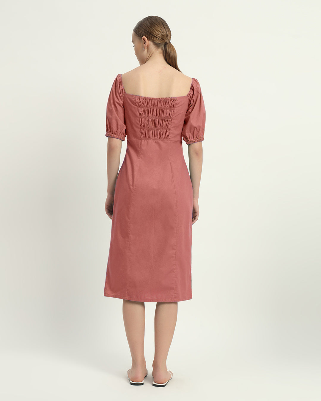 The Ivory Pink Erwin Cotton Dress