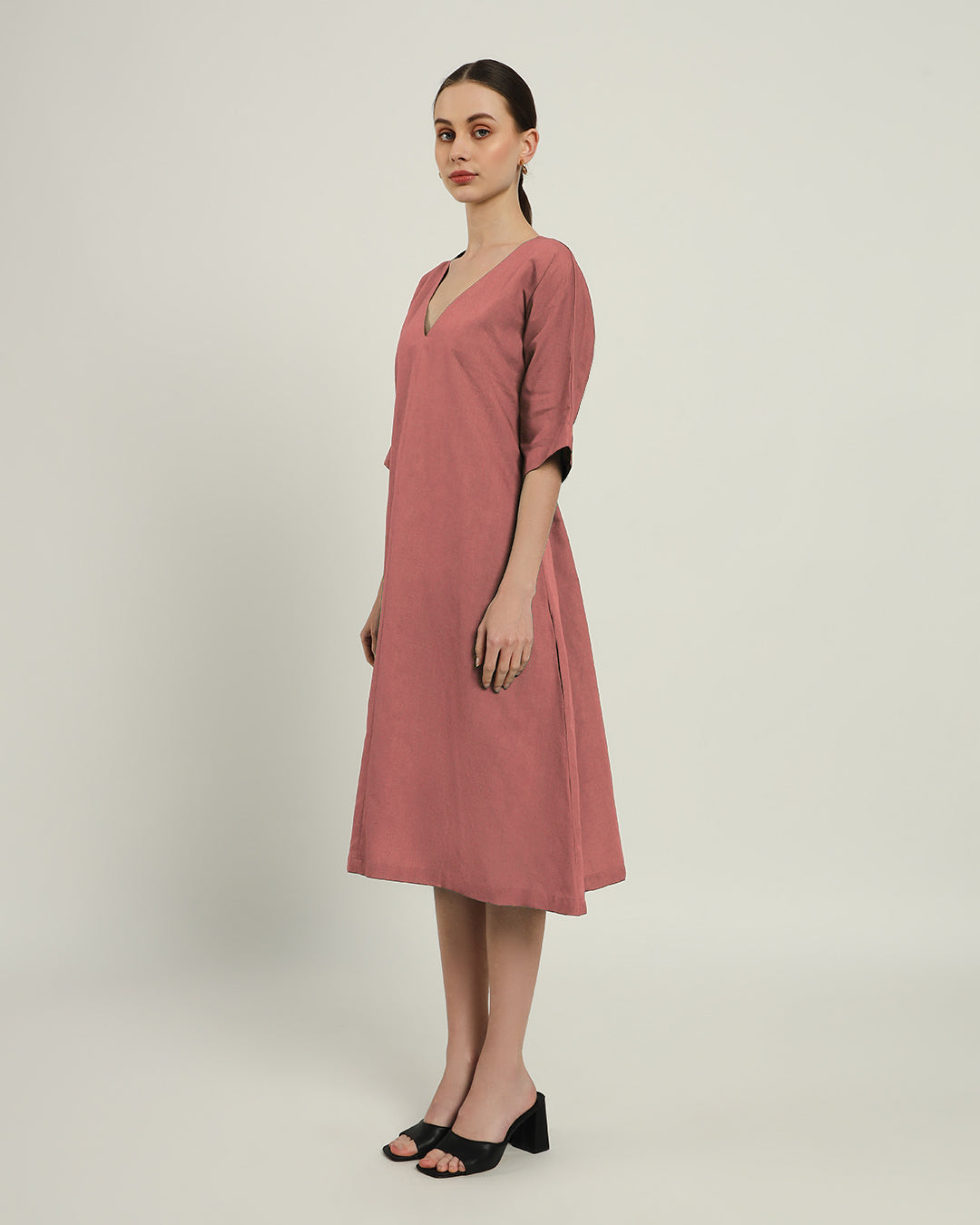 The Mildura Ivory Pink Cotton Dress