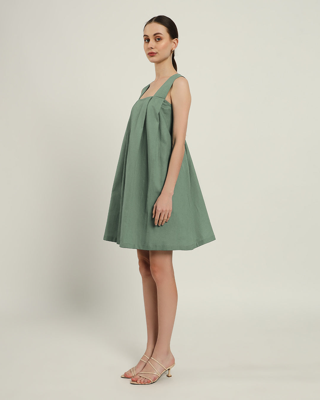 The Larissa Mint Cotton Dress