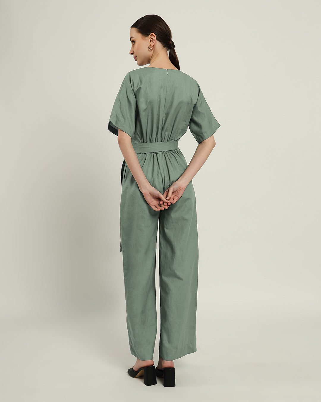 Mint Sunny Things V Neck Jumpsuit
