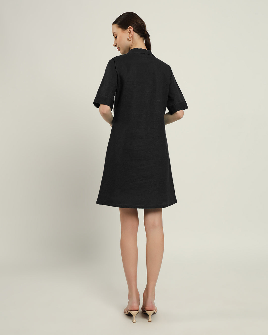The Ermont Noir Cotton Dress