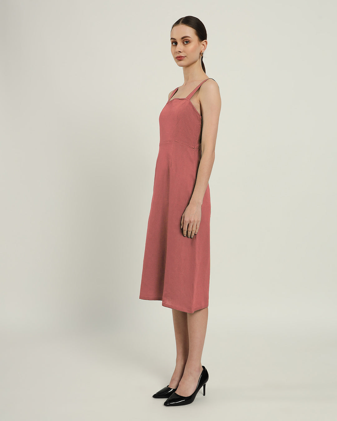 The Samara Ivory Pink Cotton Dress