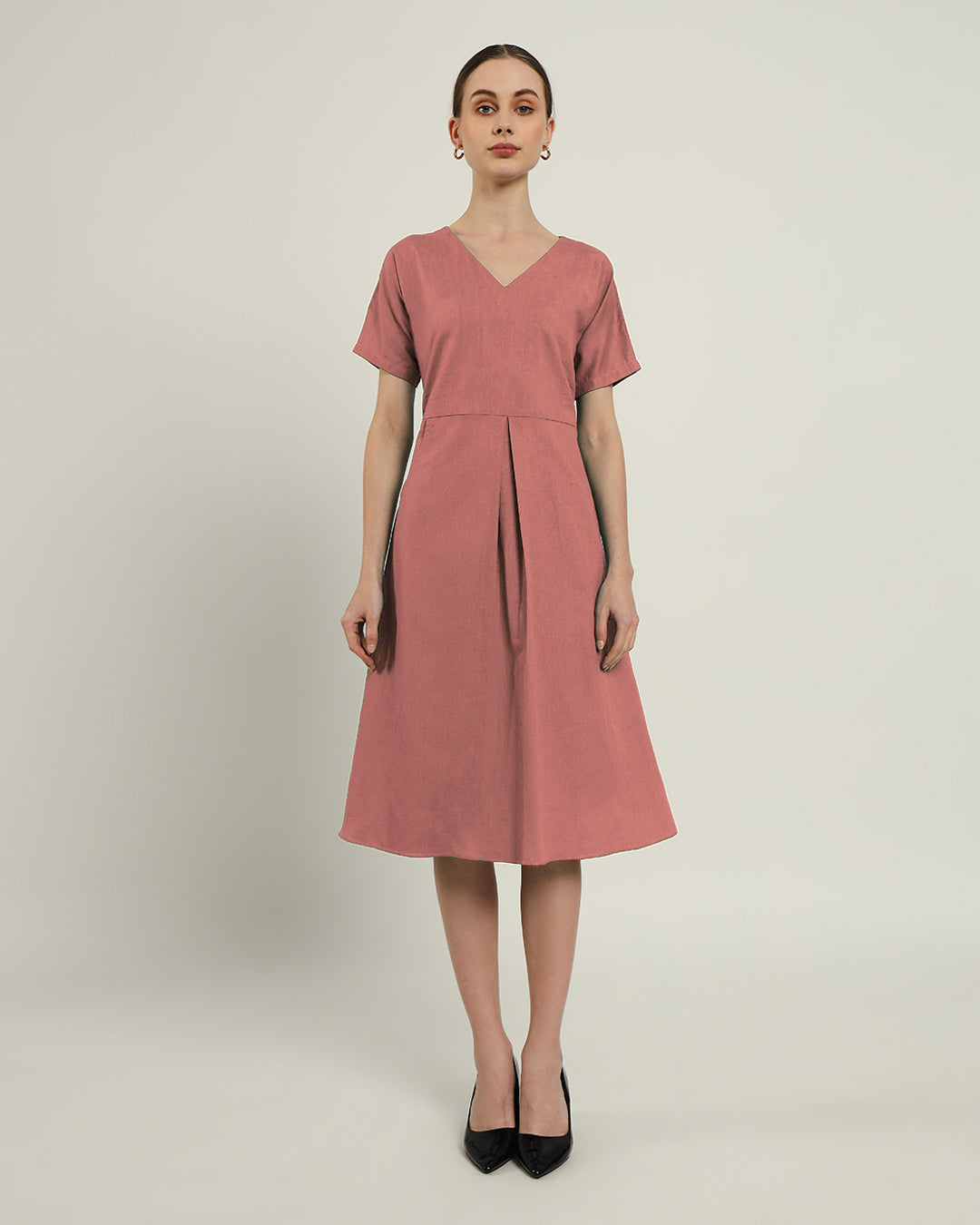 The Memphis Ivory Pink Cotton Dress