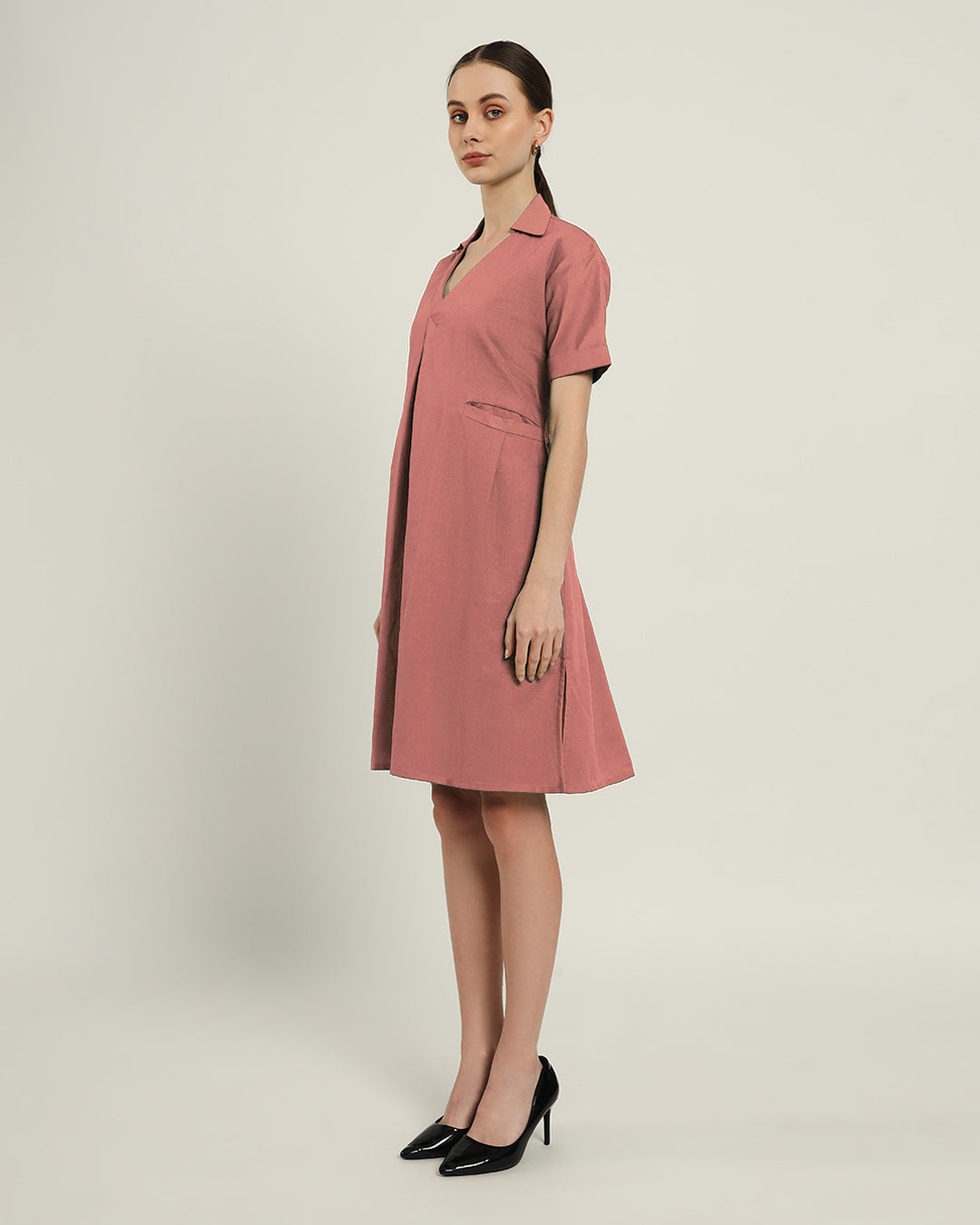 The Lancaster Ivory Pink Cotton Dress
