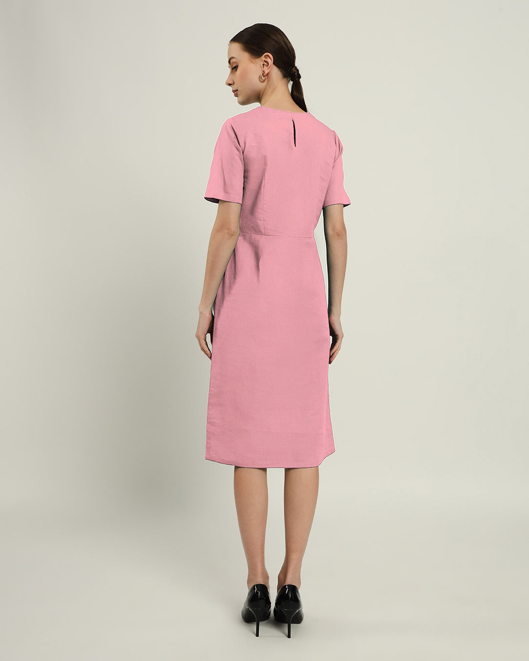 The Cairo Fondant Pink Cotton Dress