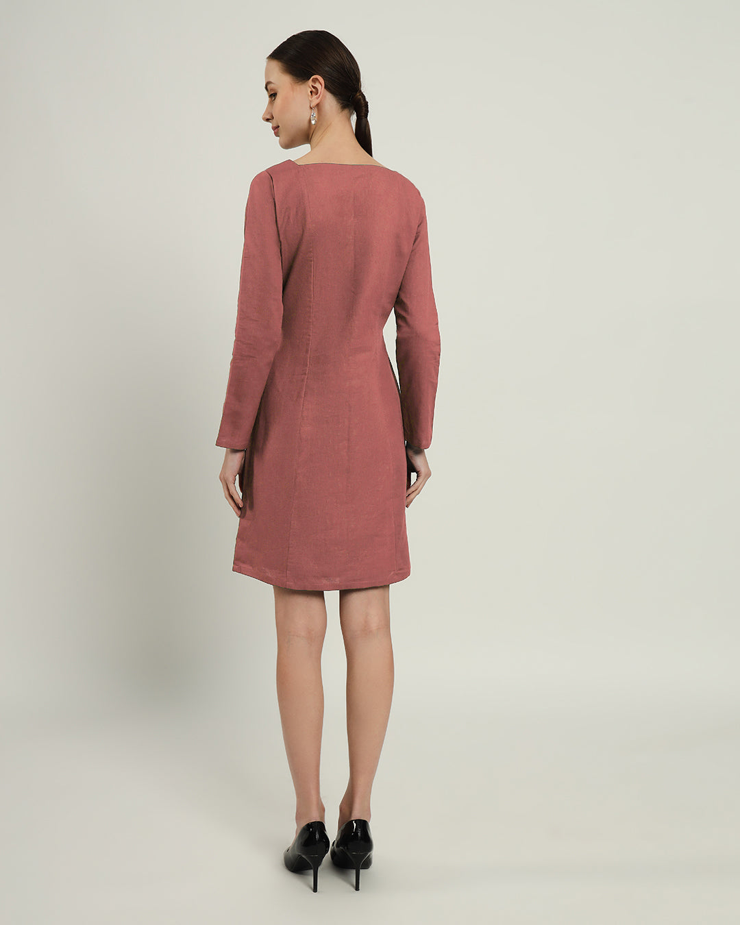 The Auburn Ivory Pink Cotton Dress