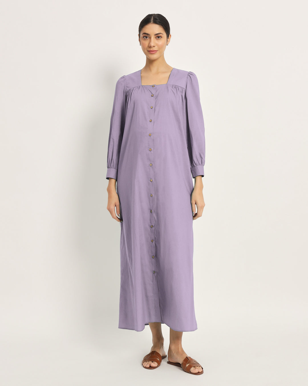 Lilac Belly Blossom Maternity & Nursing Dress