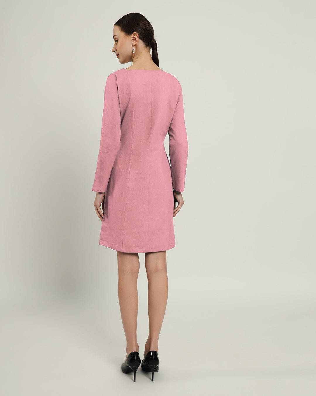 The Auburn Fondant Pink Cotton Dress