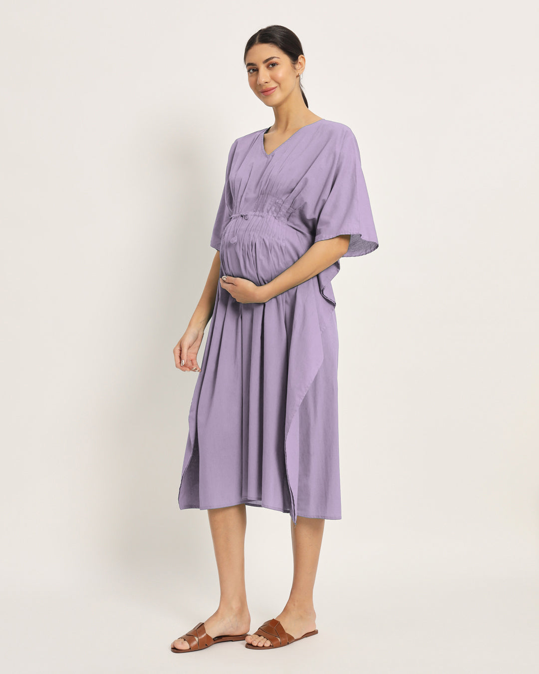 Lilac Mommy Mode Maternity & Nursing Dress