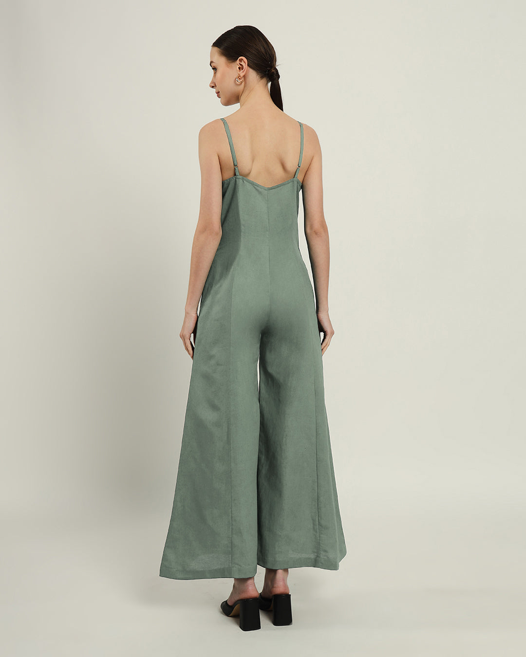 Mint Midday High Flared Jumpsuit