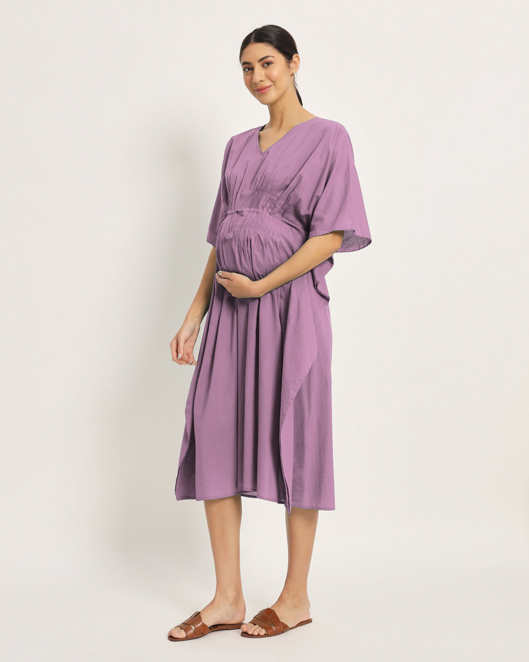 Iris Pink Mommy Mode Maternity & Nursing Dress