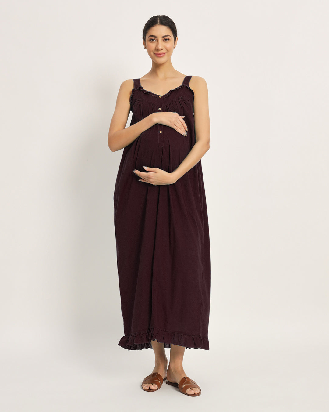 Plum Passion Preggo Pretty Maternity & Nursing Dress
