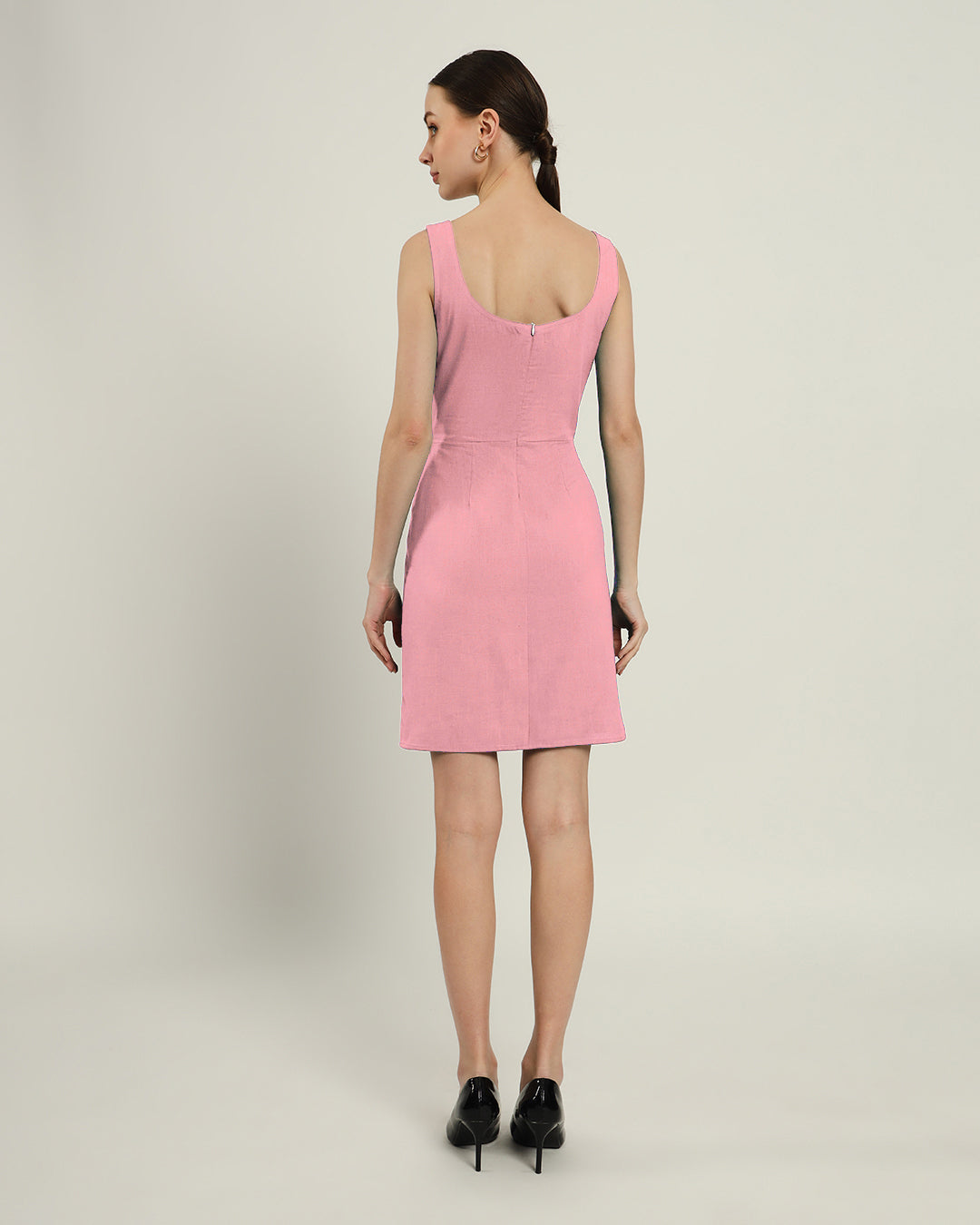 The Cannes Fondant Pink Cotton Dress