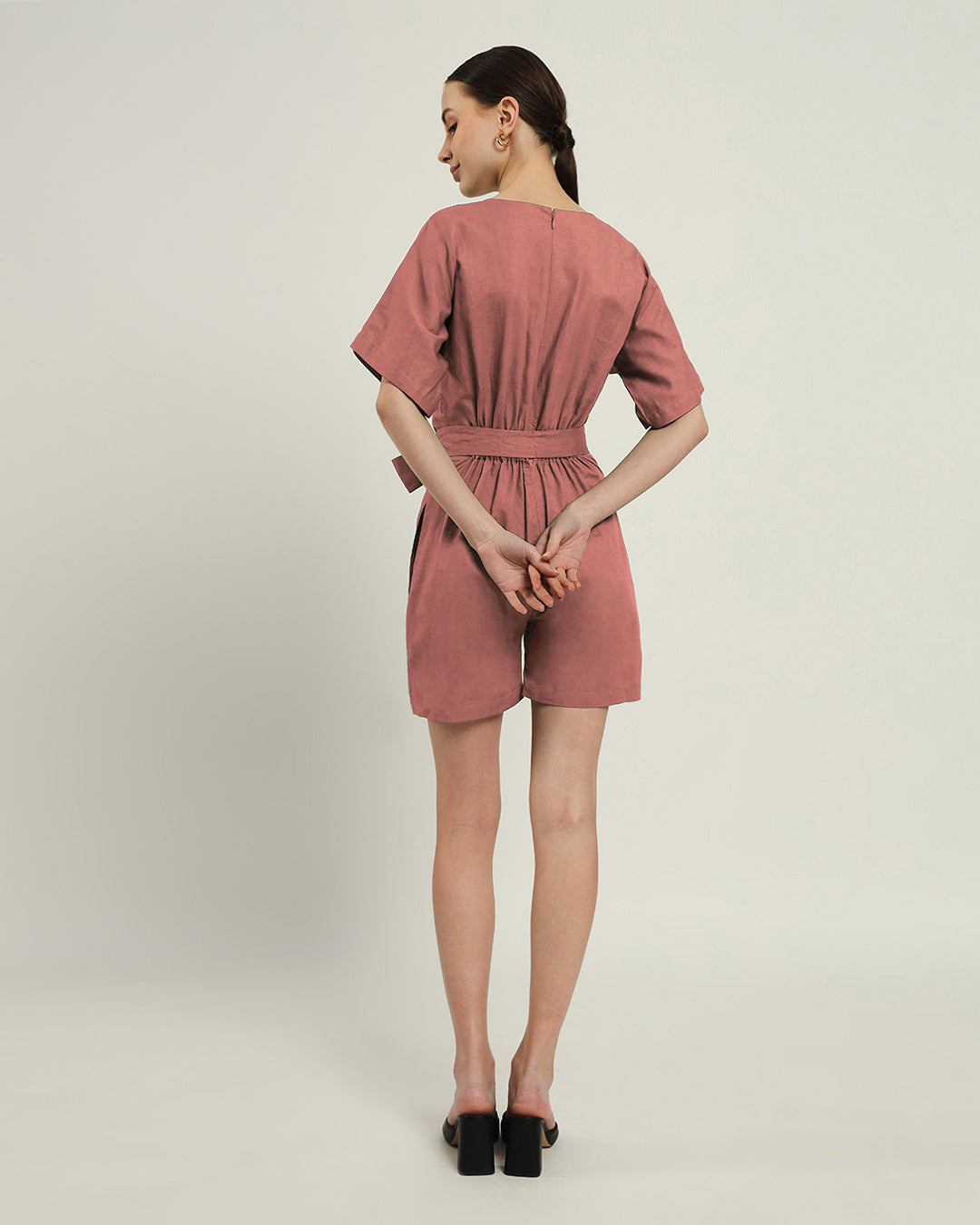 Ivory Pink Trend Setter Jumpsuit