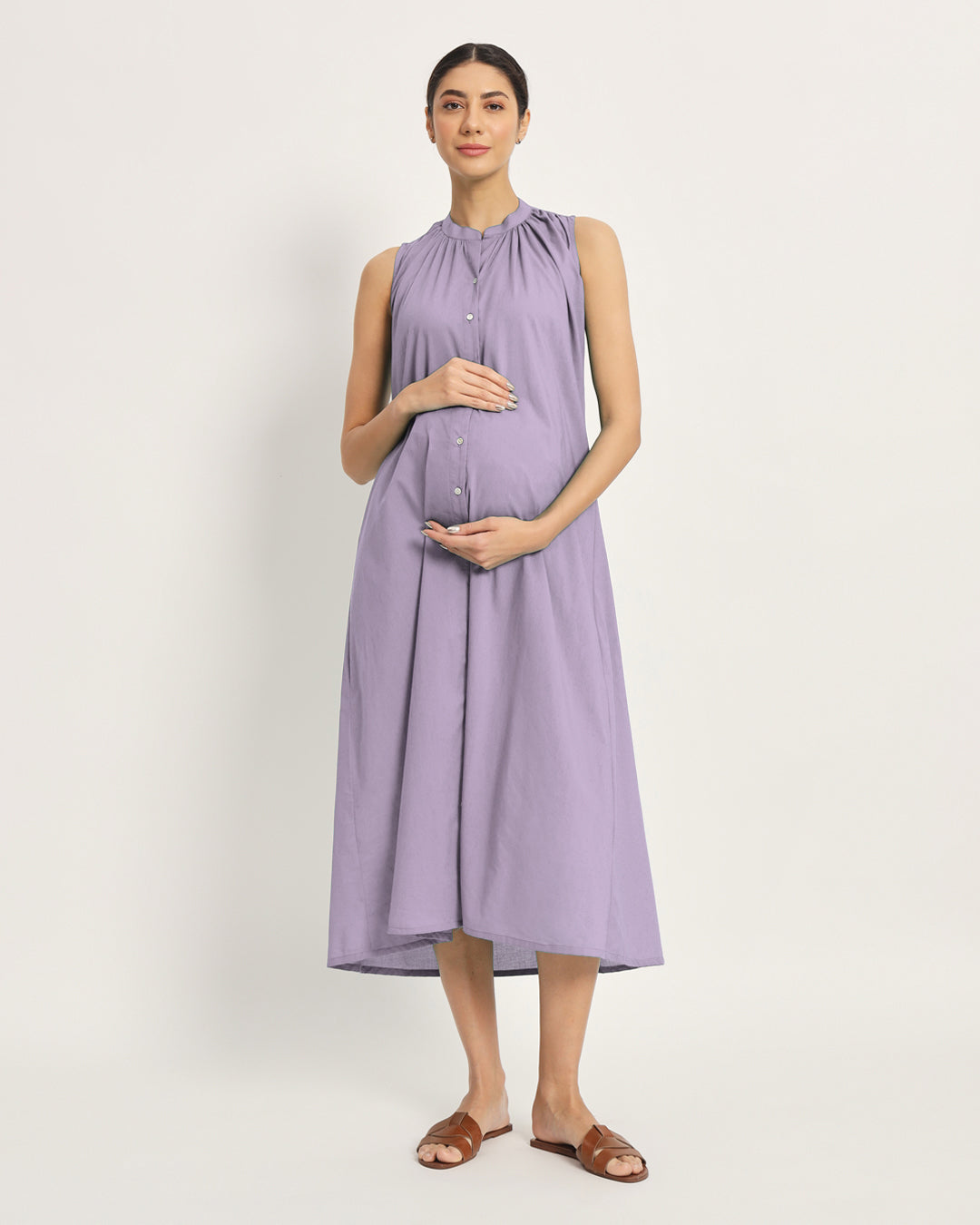 Lilac Mommy Must-Haves Maternity & Nursing Dress