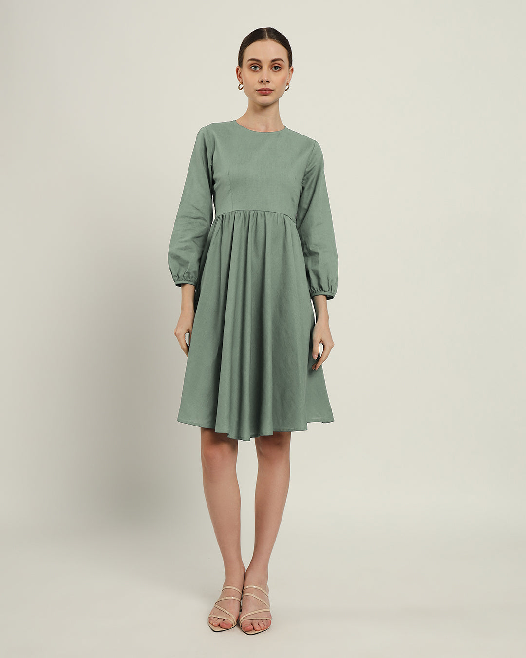 The Exeter Mint Cotton Dress
