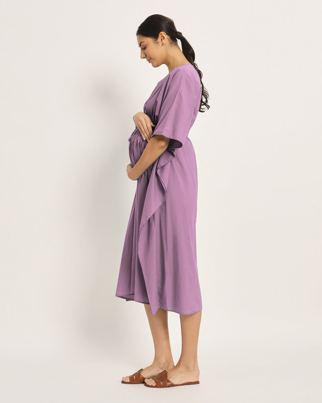 Iris Pink Mommy Mode Maternity & Nursing Dress