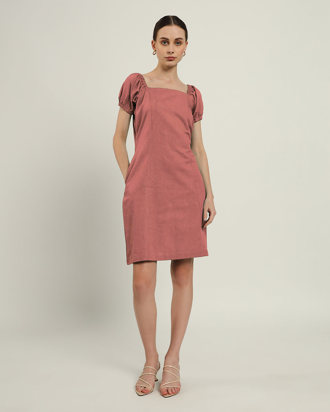 The Arar Ivory Pink Cotton Dress