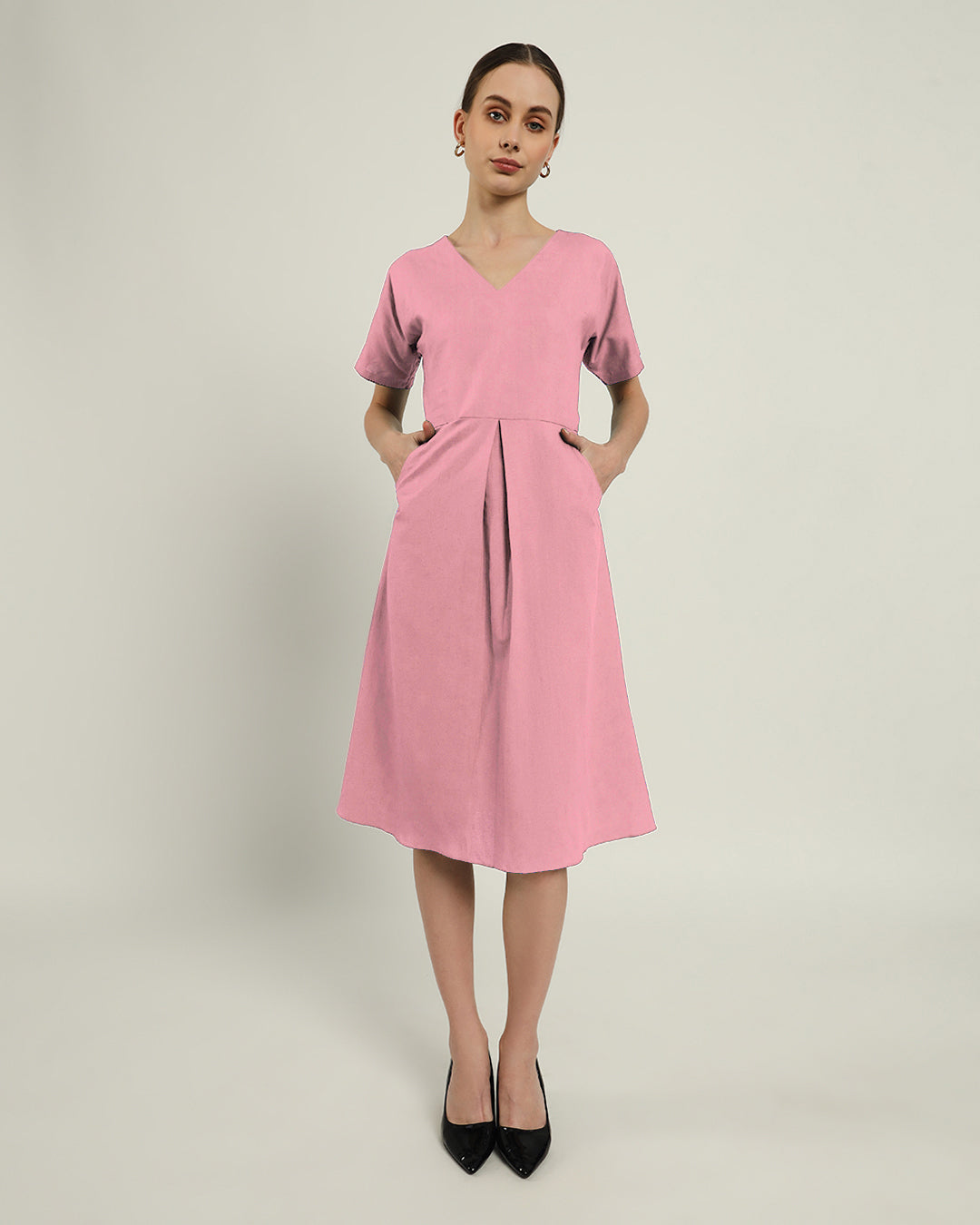 The Memphis Fondant Pink Cotton Dress