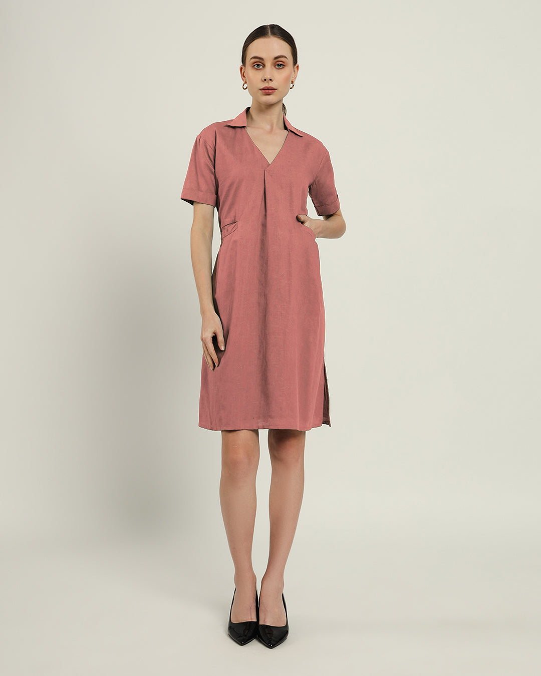The Lancaster Ivory Pink Cotton Dress