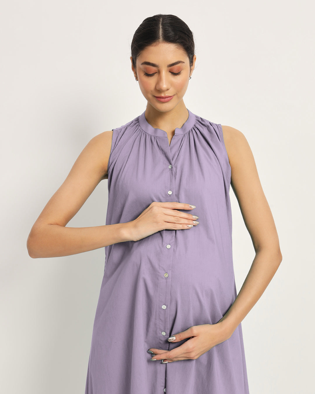 Lilac Mommy Must-Haves Maternity & Nursing Dress