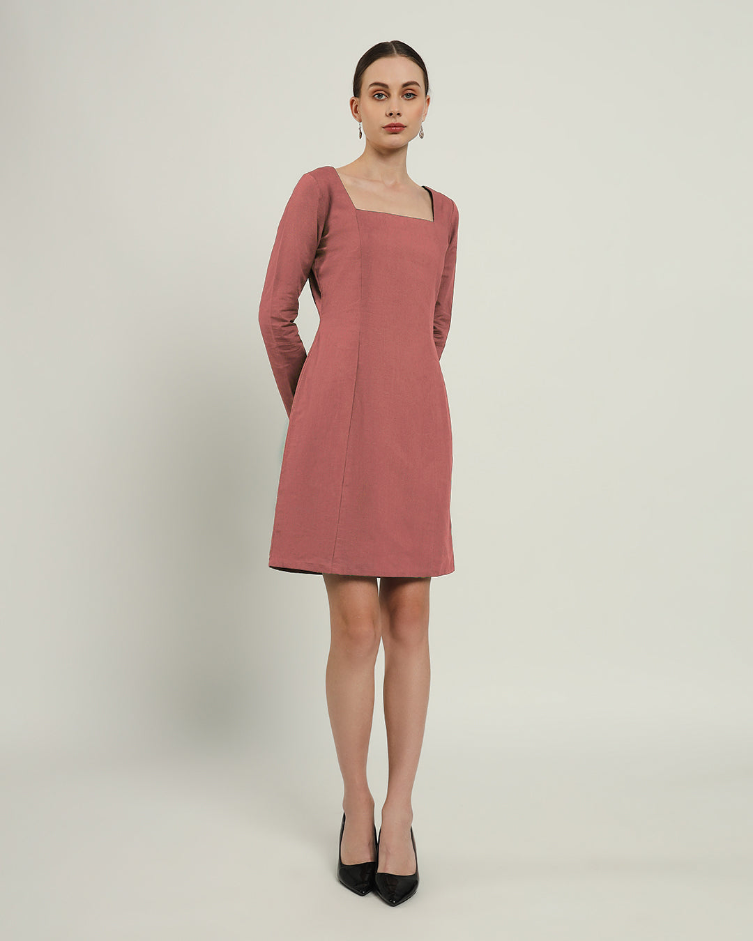 The Auburn Ivory Pink Cotton Dress