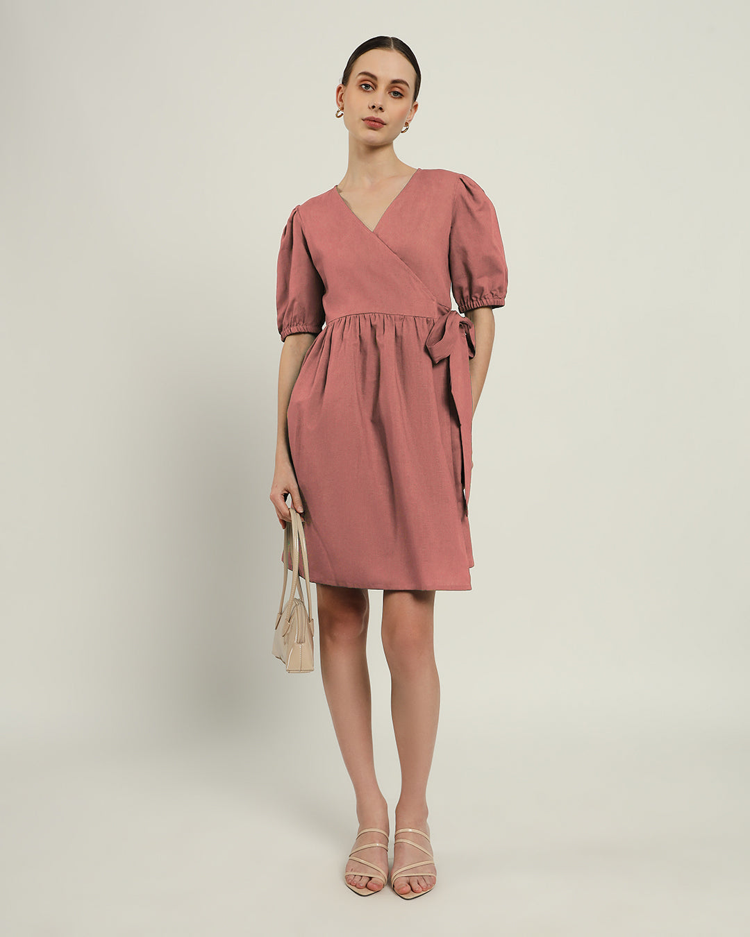 The Inzai Ivory Pink Cotton Dress