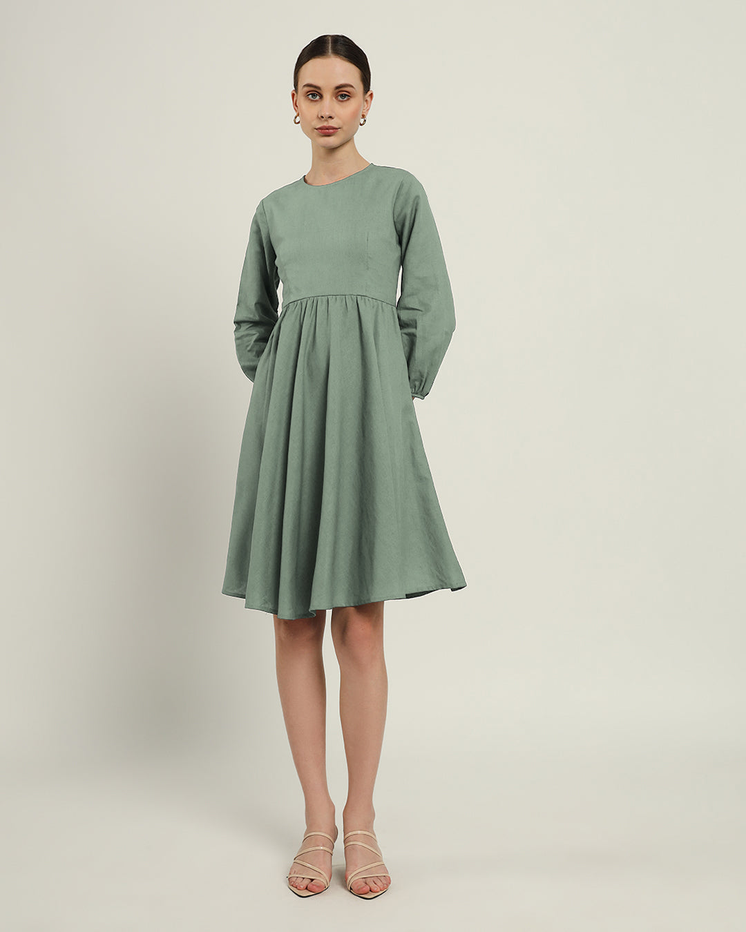 The Exeter Mint Cotton Dress