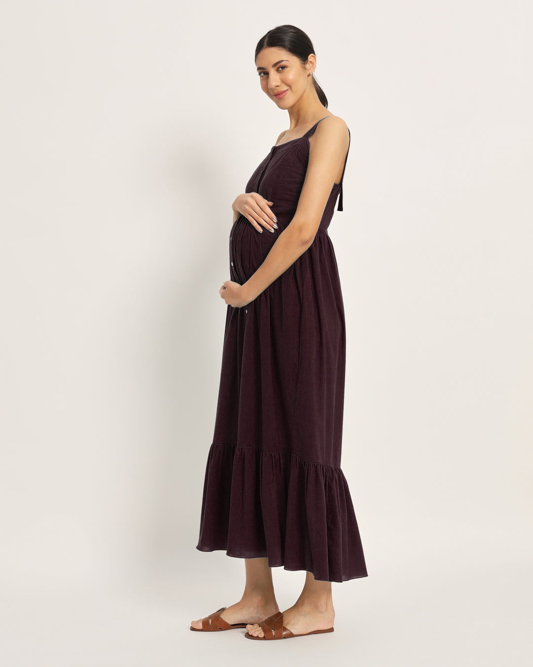 Plum Passion Mama Modish Maternity & Nursing Dress