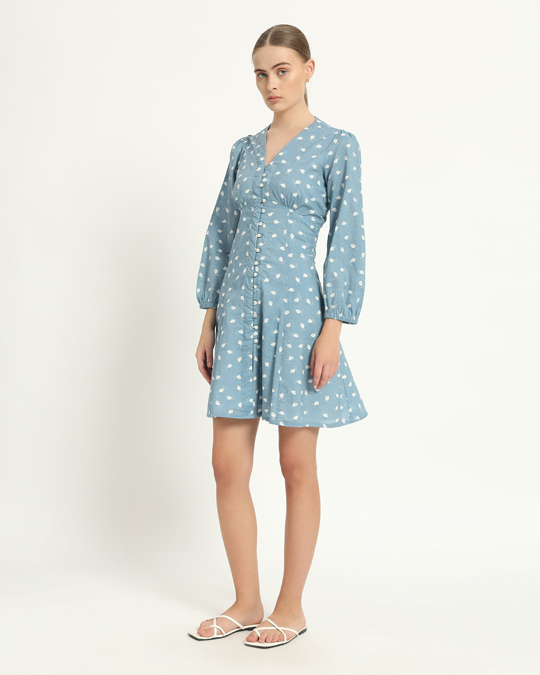 The Dafni Bluebell Cotton Dress