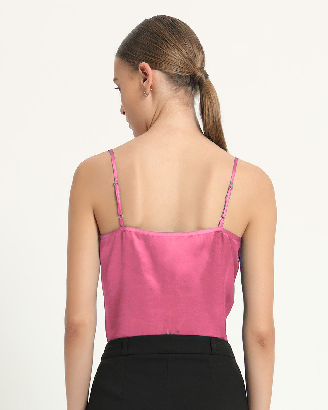 Satin Cowled French Rose Camisole