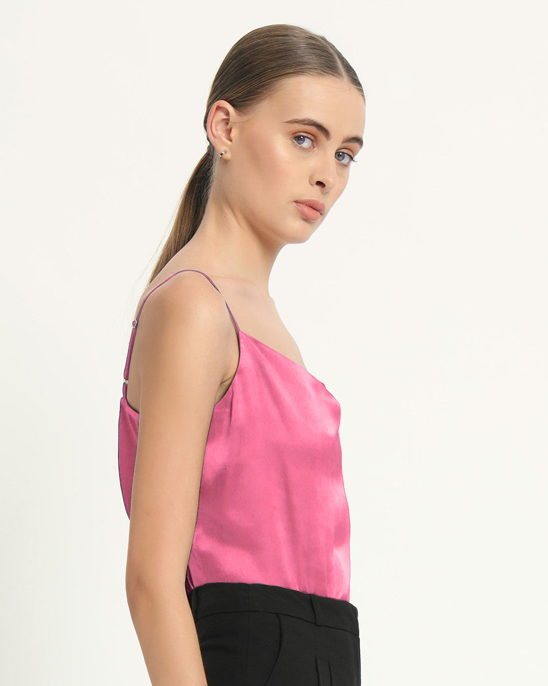 Satin Cowled French Rose Camisole