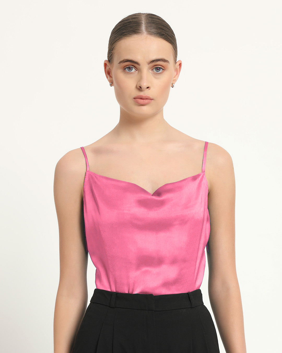 Satin Cowled French Rose Camisole