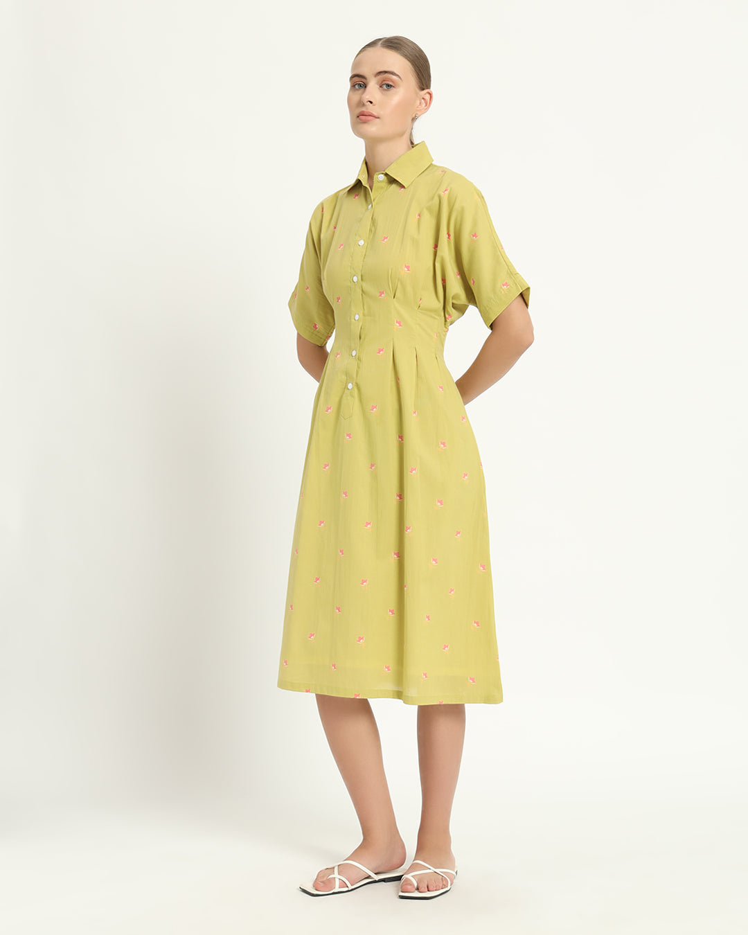The Salford Lime Cosmos Dress