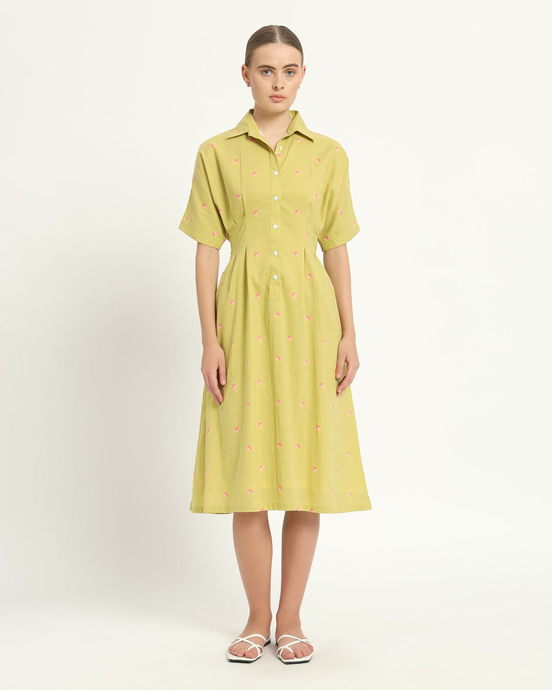 The Salford Lime Cosmos Dress