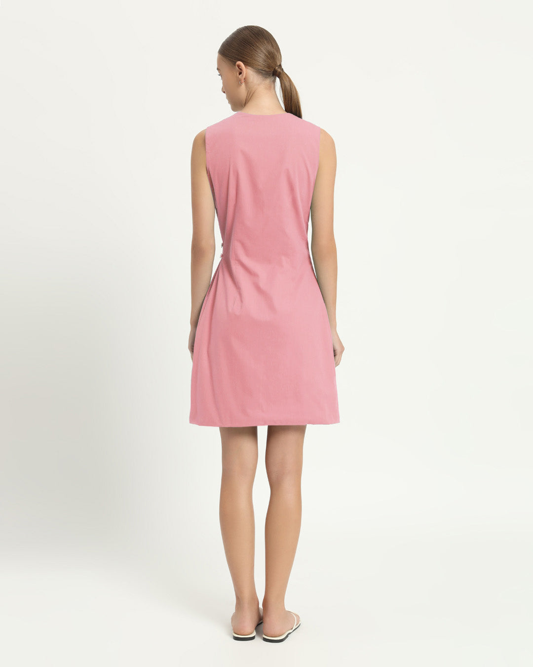 The Augsberg Fondant Pink Cotton Dress