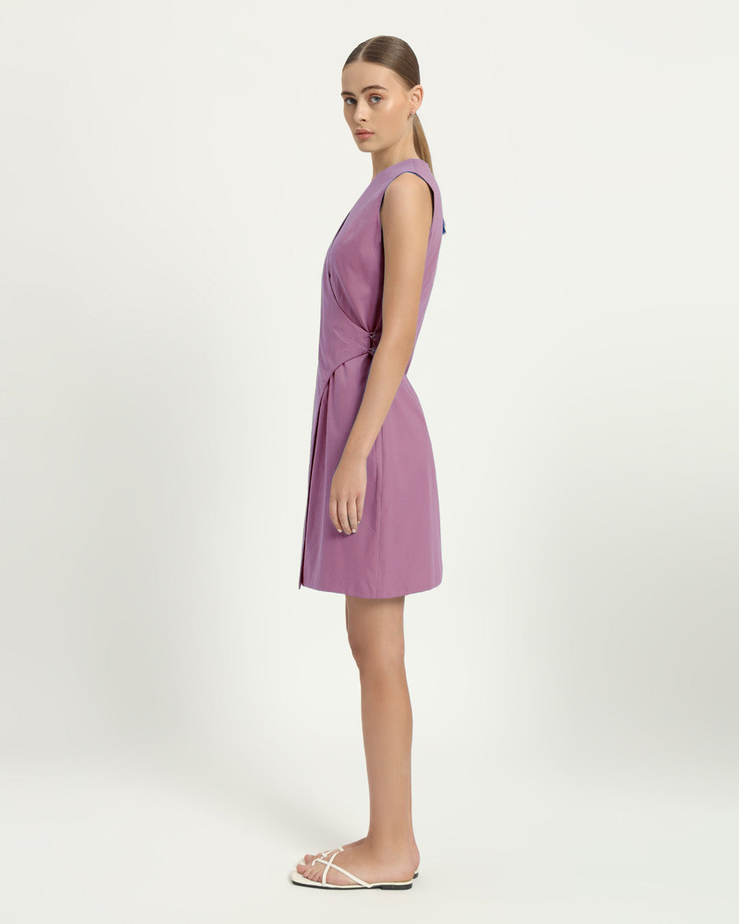 The Augsberg Purple Swirl Cotton Dress