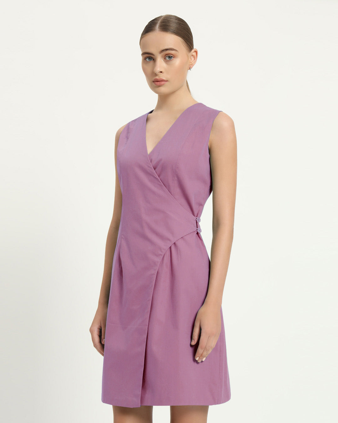 The Augsberg Purple Swirl Cotton Dress