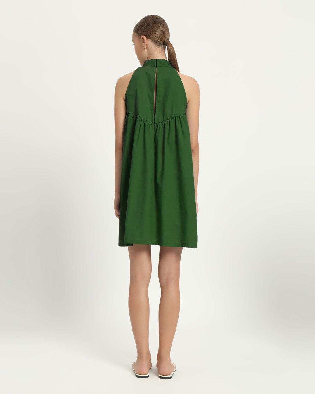 The Eruft Emerald Cotton Dress