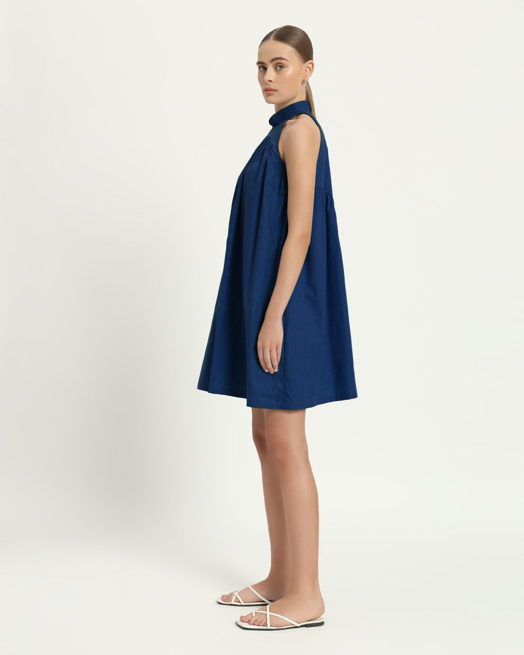 The Eruft Cobalt Cotton Dress