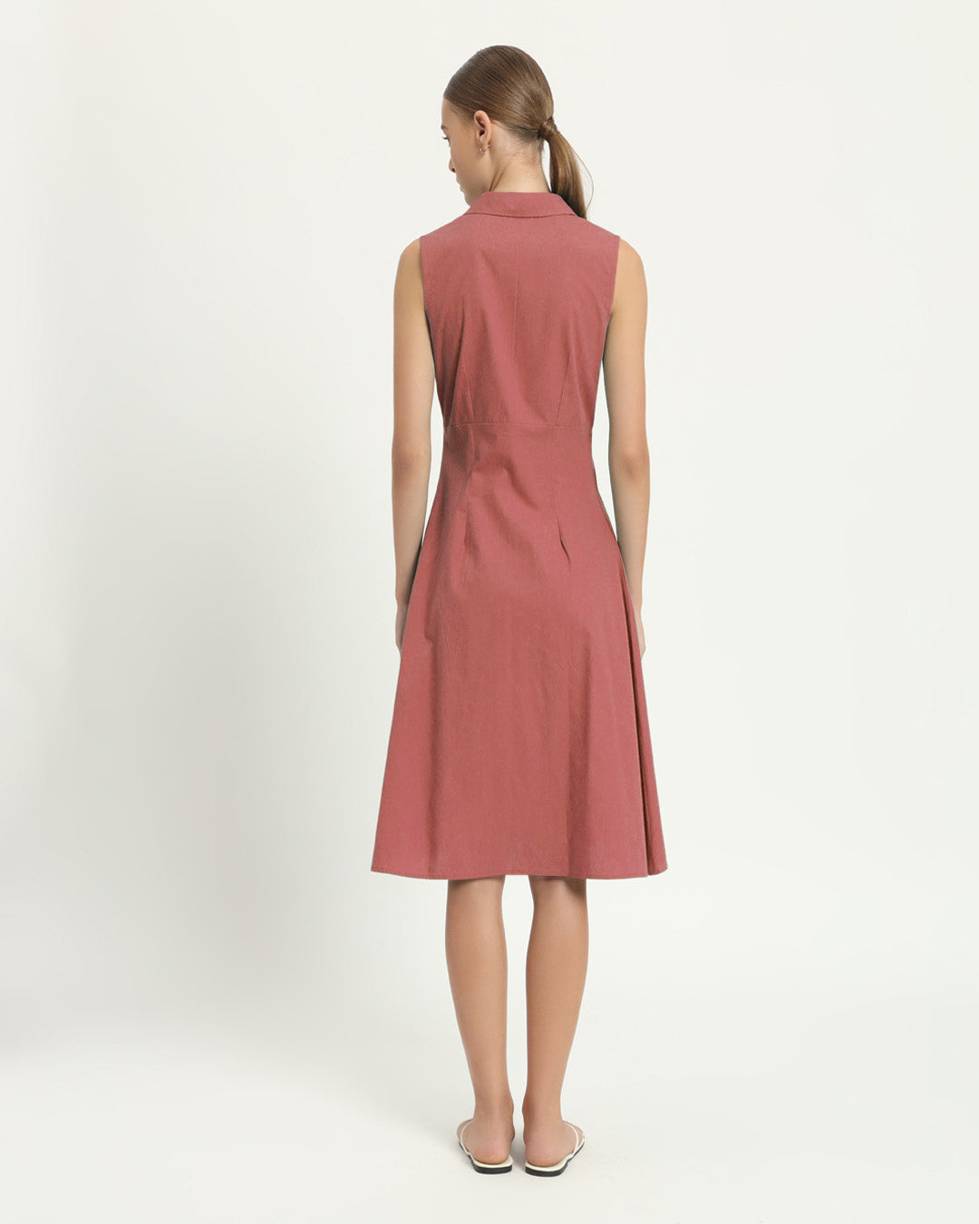 The Germering Ivory Pink Cotton Dress