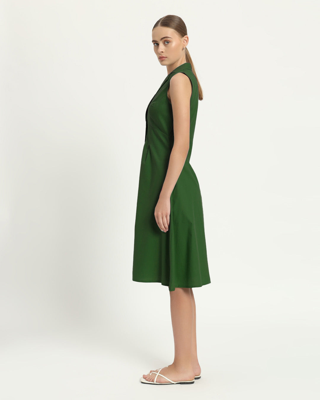 The Germering Emerald Cotton Dress