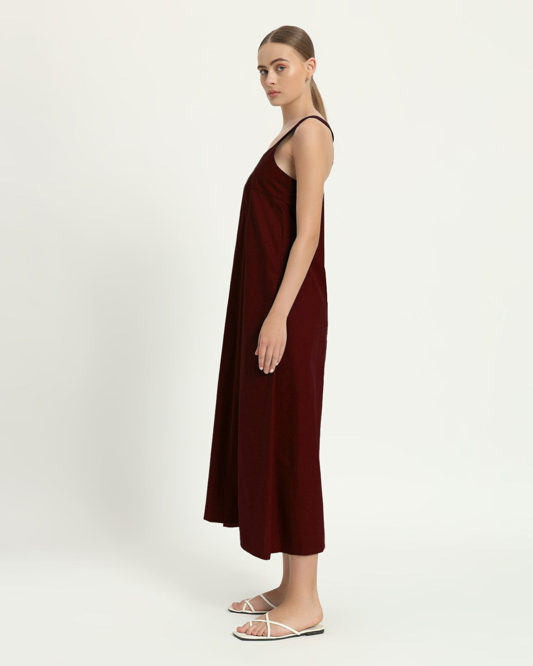 The Magdala Rouge Cotton Dress