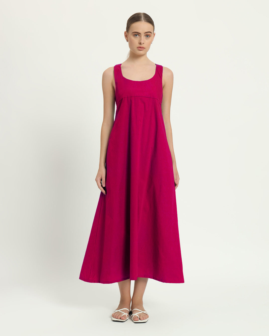 The Magdala Berry Cotton Dress