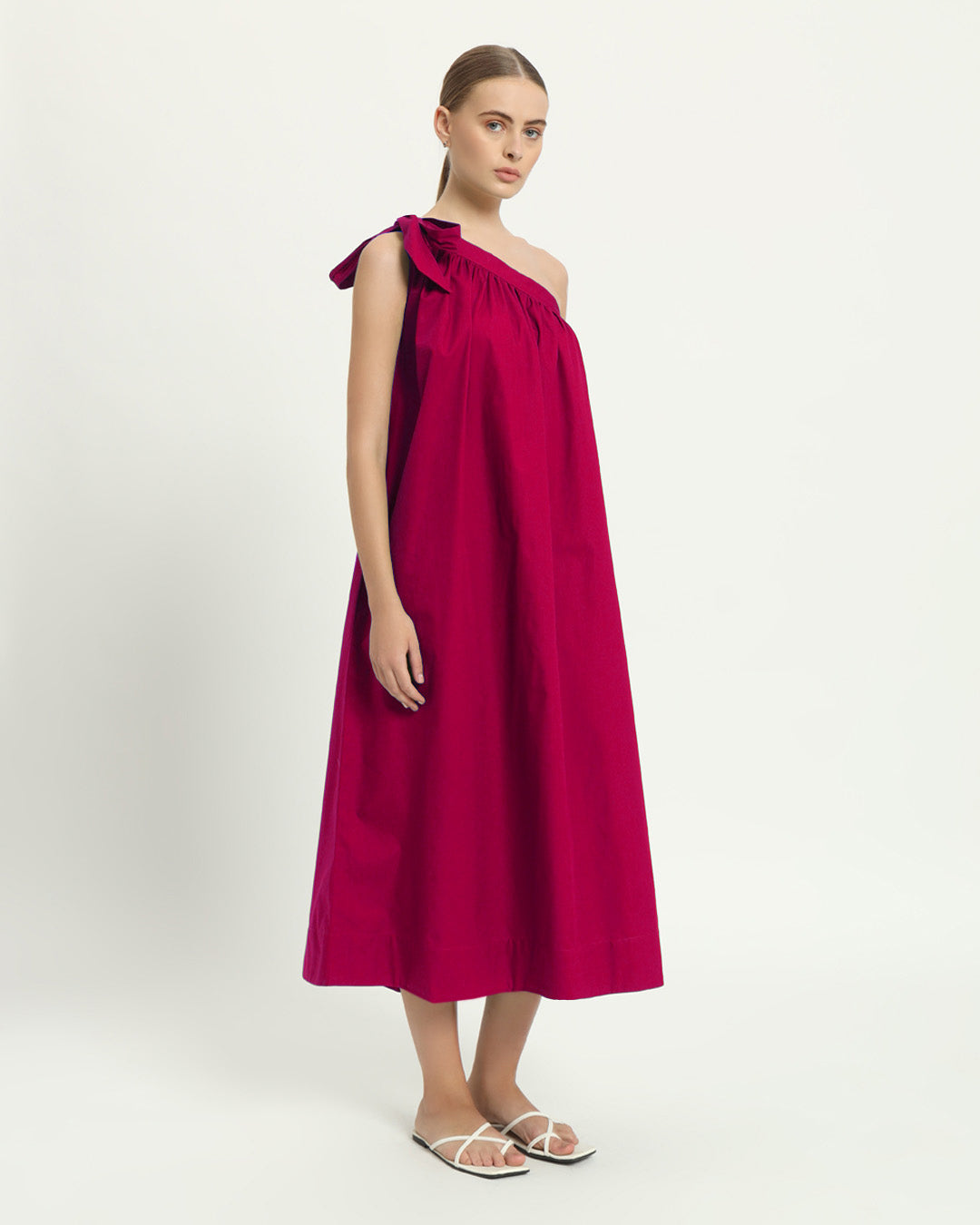 The Strehla Berry Cotton Dress