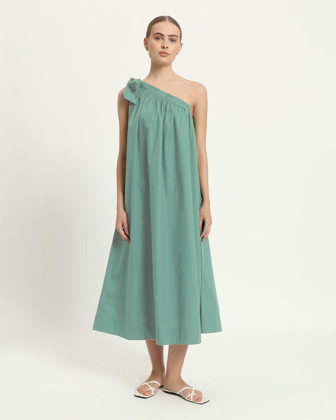 The Strehla Mint Cotton Dress