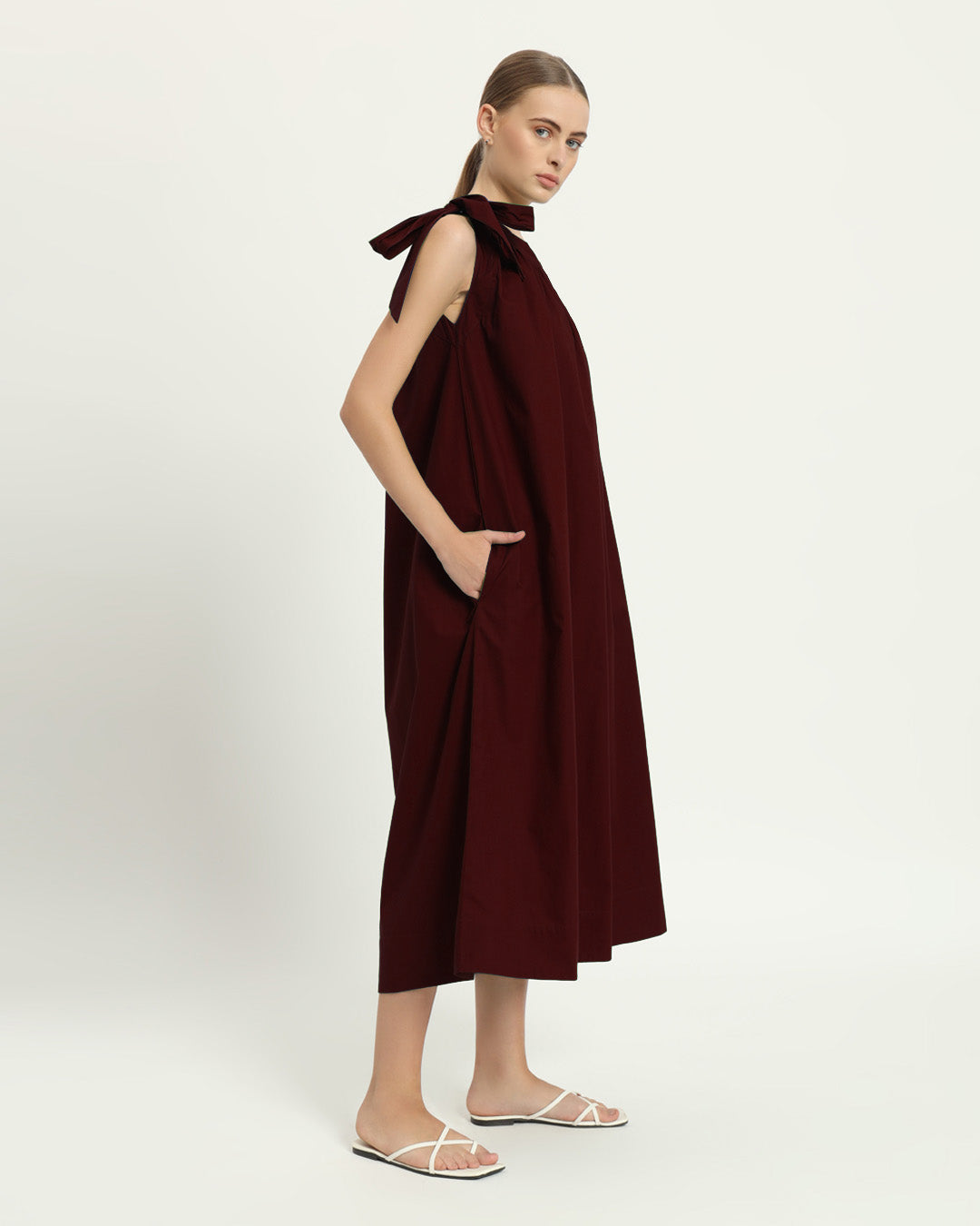 The Strehla Rouge Cotton Dress
