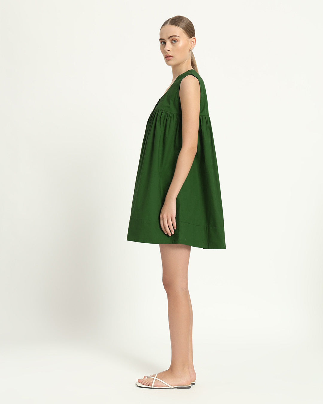 The Jois Emerald Cotton Dress