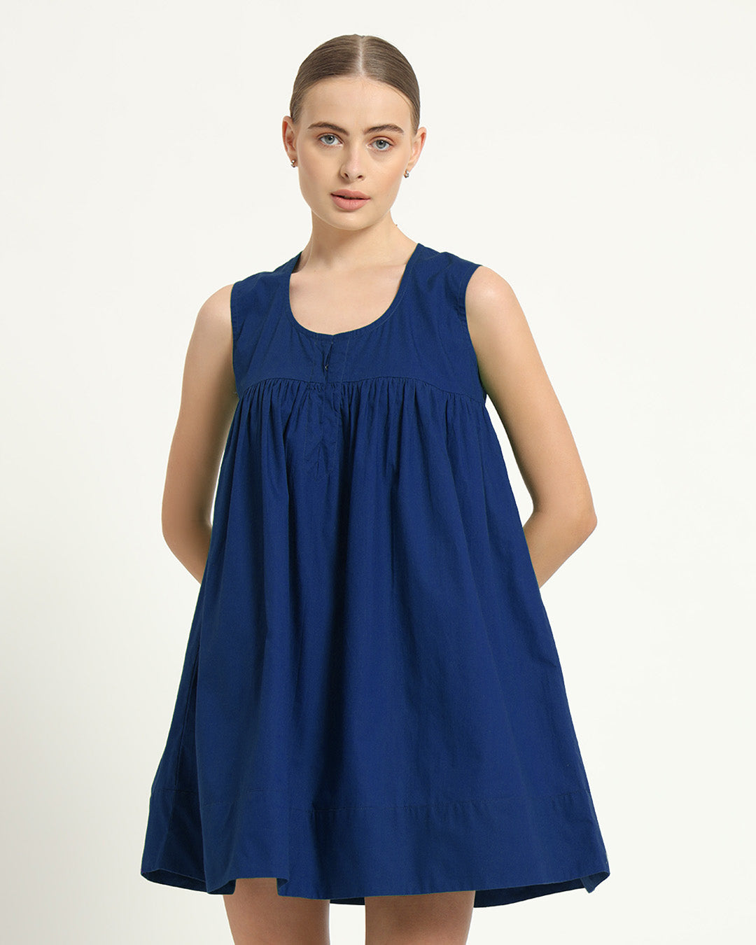 The Jois Cobalt Cotton Dress