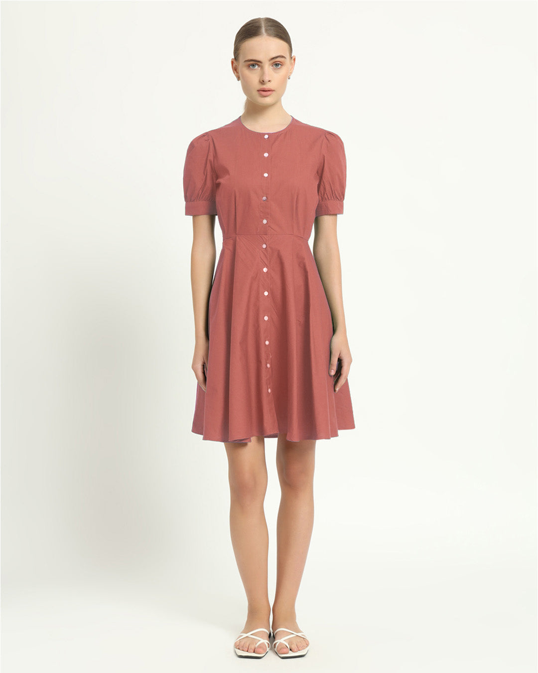 The Kittsee Ivory Pink Cotton Dress